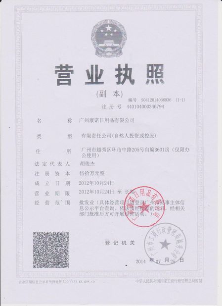 Guangzhou Konnor Daily Necessities Co., Ltd.